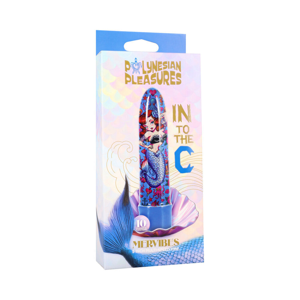 DOC JOHNSON - INTO THE C MERVIBES 5 IN. VIBE BLUE