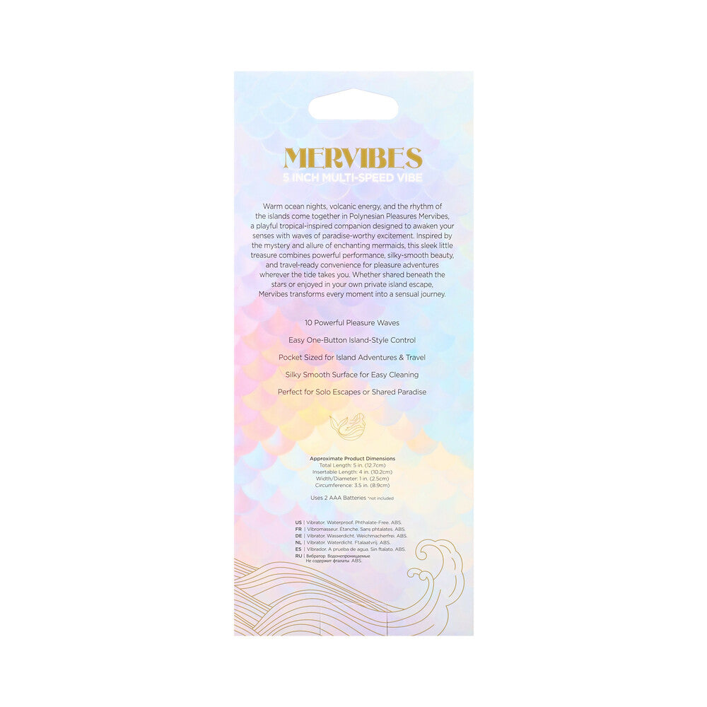 DOC JOHNSON - INTO THE C MERVIBES 5 IN. VIBE BLUE