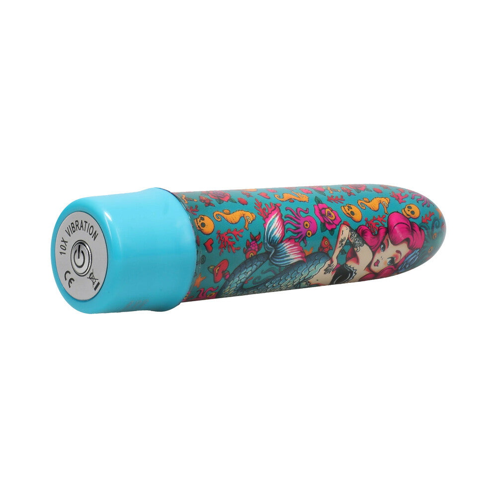 DOC JOHNSON - INTO THE C MERVIBES 5 IN. VIBE TEAL