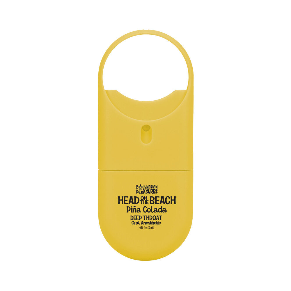 DOC JOHNSON - POLYNESIAN PLEASURES HEAD ON THE BEACH DEEP THROAT SPRAY TO-GO PIÑA COLADA .3 OZ.