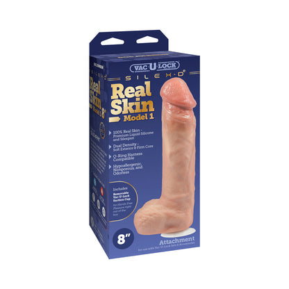 DOC JOHNSON - VAC-U-LOCK X SILEX-D MODEL 1 PREMIUM REAL SKIN 8 IN. VANILLA
