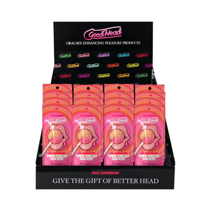 DOC JOHNSON - GOODHEAD DEEP THROAT SUCKER BERRYLICIOUS LEMONADE 16-PIECE DISPLAY