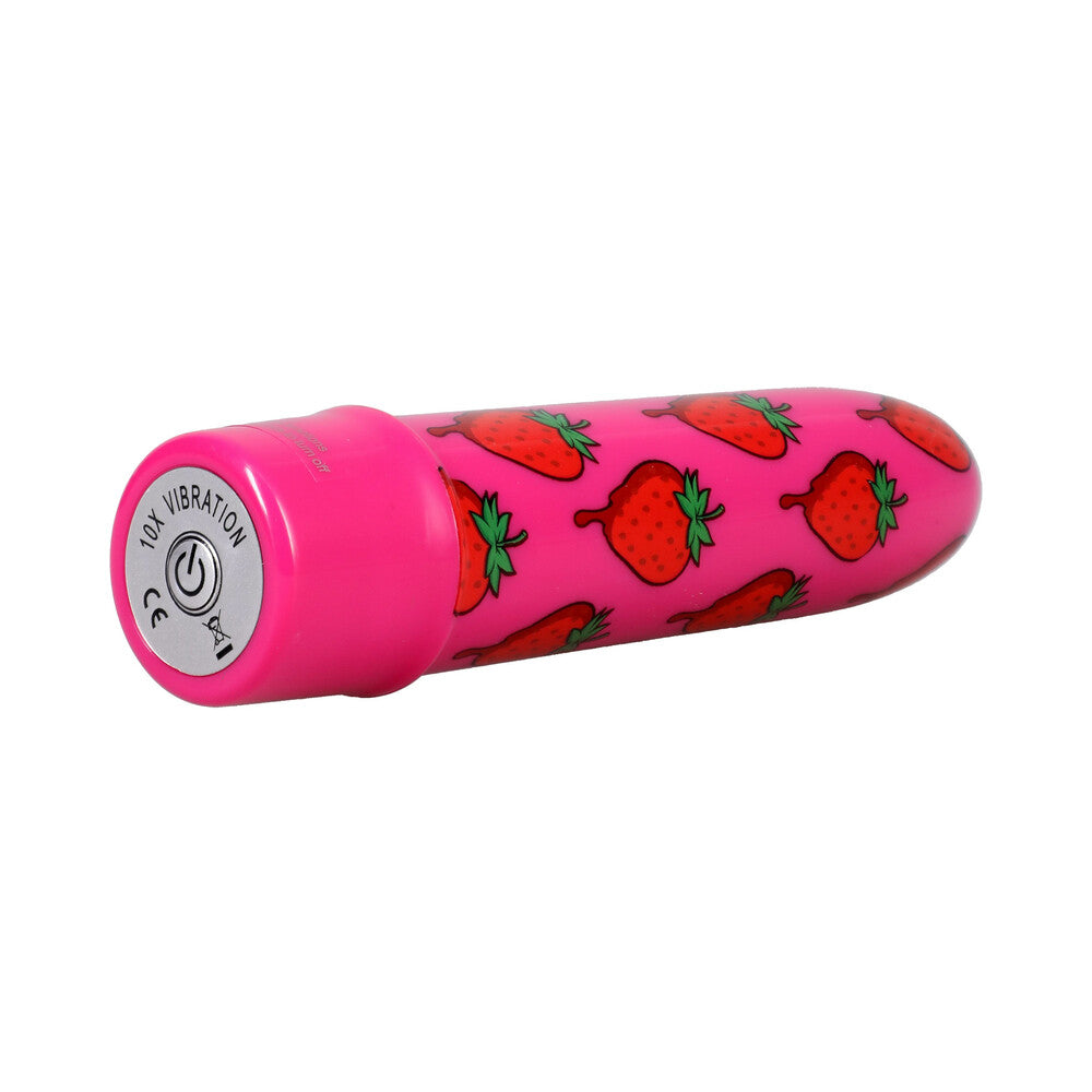 DOC JOHNSON - GOODHEAD BUZZ BUDDIES 5 IN. MUTI-SPEED VIBE STRAWBERRIES