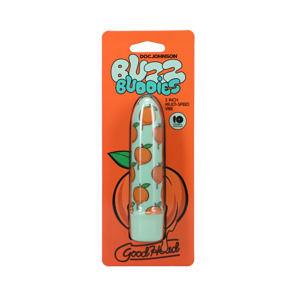 DOC JOHNSON - GOODHEAD BUZZ BUDDIES 5 IN. MUTI-SPEED VIBE PEACHES