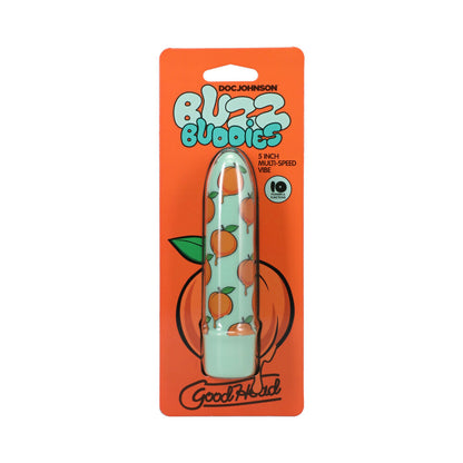 DOC JOHNSON - GOODHEAD BUZZ BUDDIES 5 IN. MUTI-SPEED VIBE PEACHES