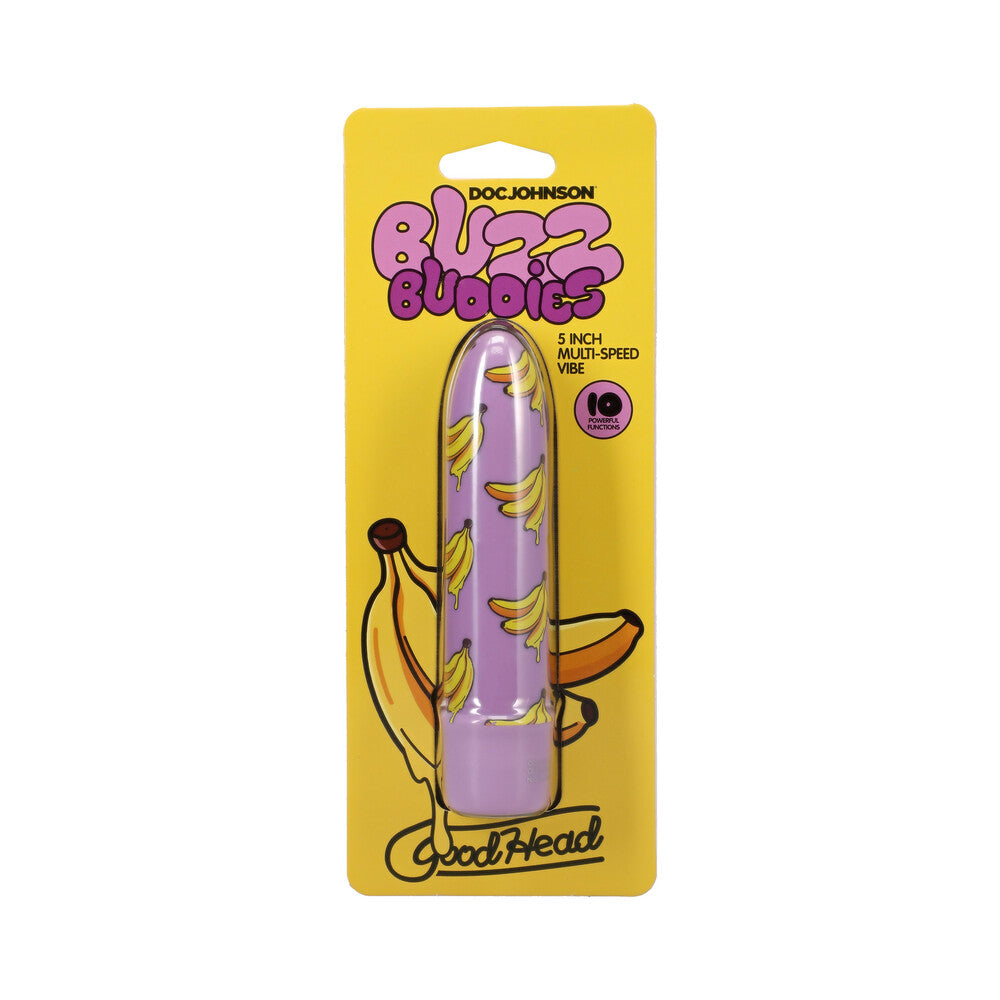 DOC JOHNSON - GOODHEAD BUZZ BUDDIES 5 IN. MUTI-SPEED VIBE BANANAS