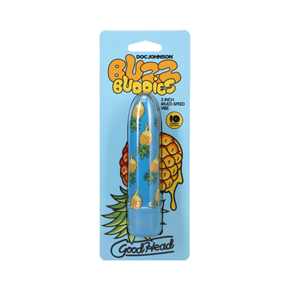 DOC JOHNSON - GOODHEAD BUZZ BUDDIES 5 IN. MUTI-SPEED VIBE PINEAPPLE