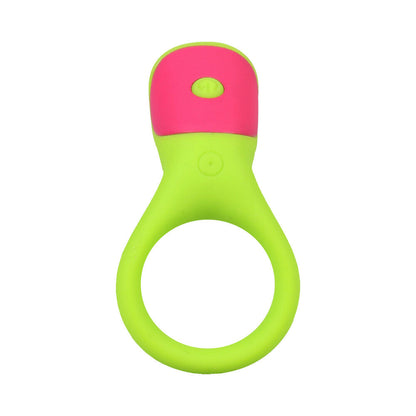 DOC JOHNSON - MOOD PLAY VIBRATING C-RING GREEN