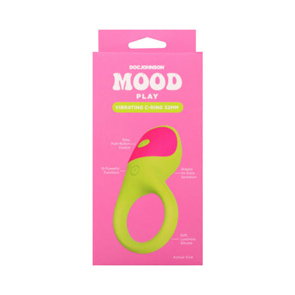 DOC JOHNSON - MOOD PLAY VIBRATING C-RING GREEN