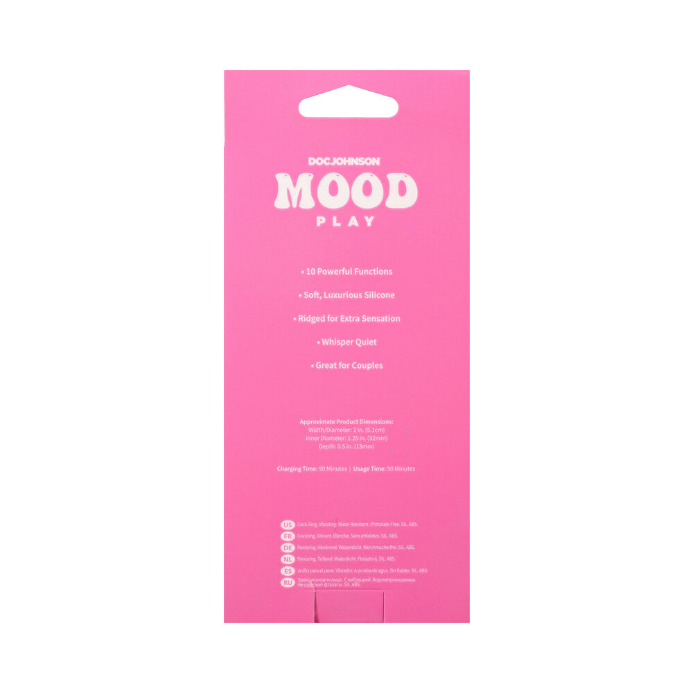 DOC JOHNSON - MOOD PLAY VIBRATING C-RING GREEN