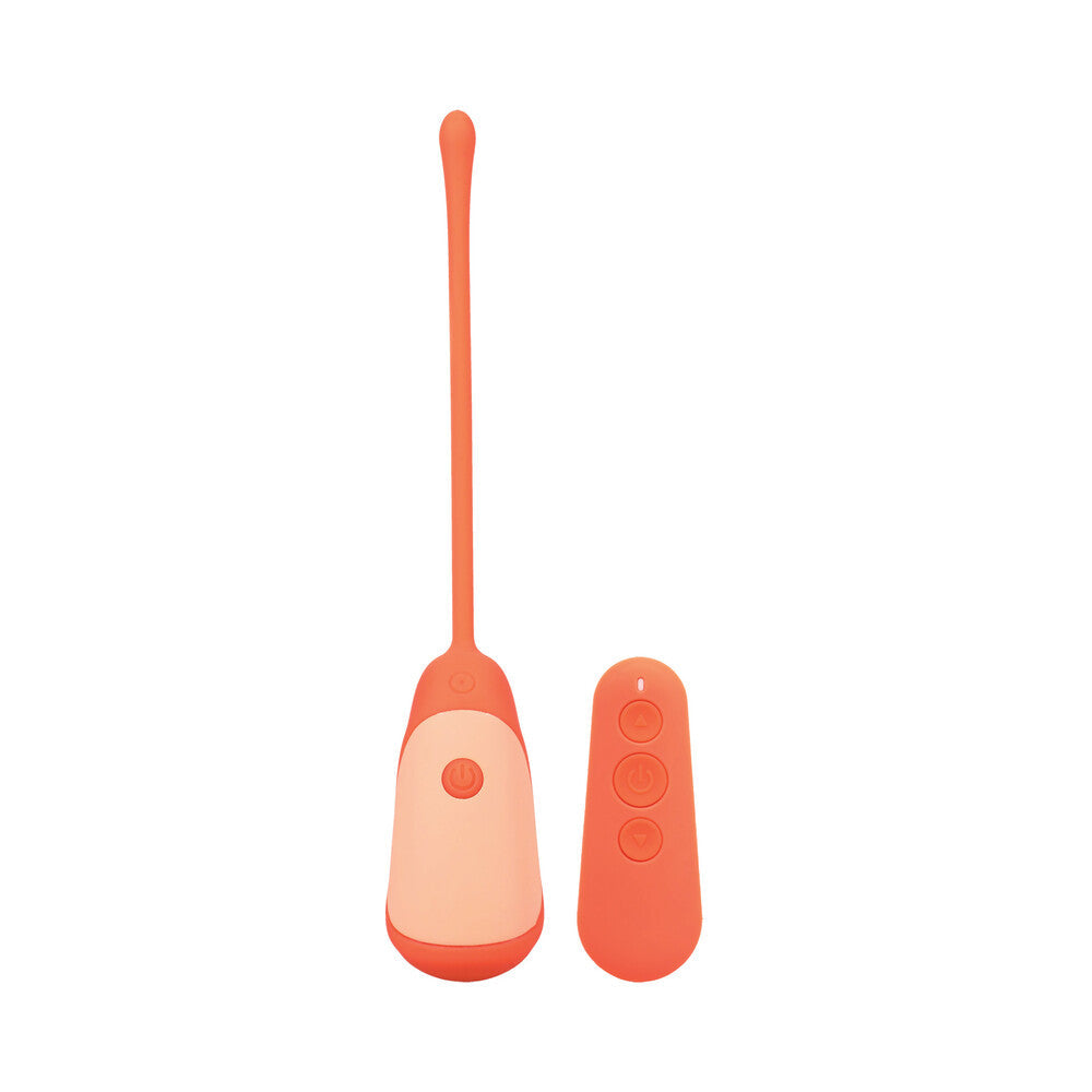 DOC JOHNSON - MOOD PLAY VIBRATING EGG WITH REMOTE ORANGE