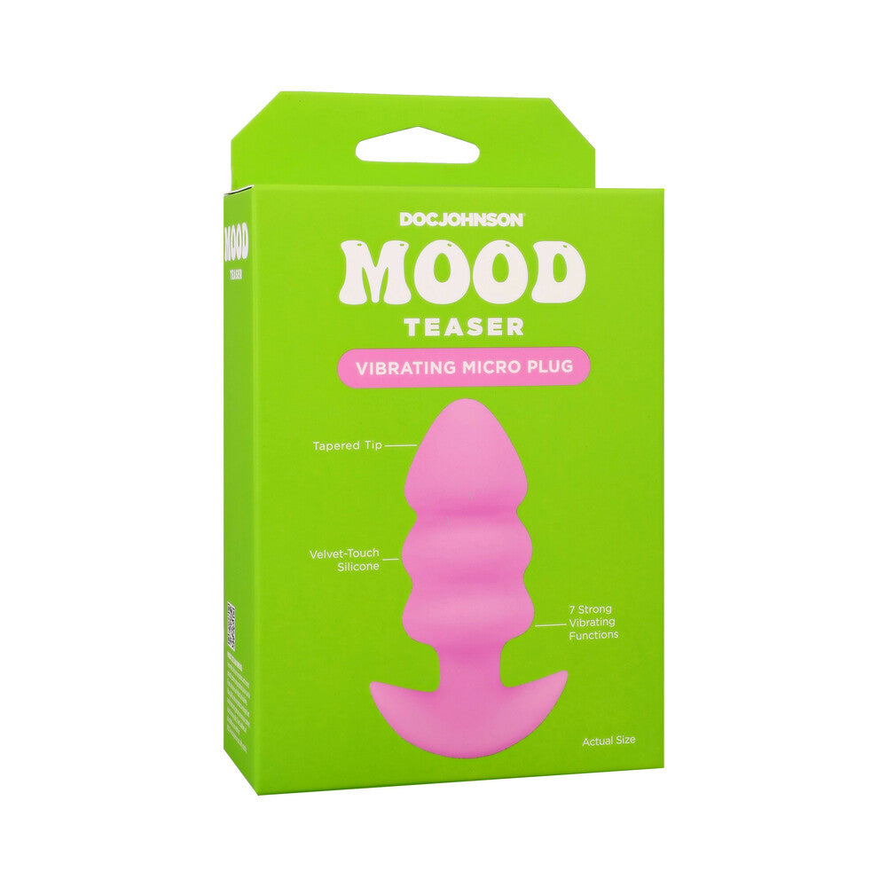 DOC JOHNSON - MOOD TEASER VIBRATING MICRO PLUG PINK