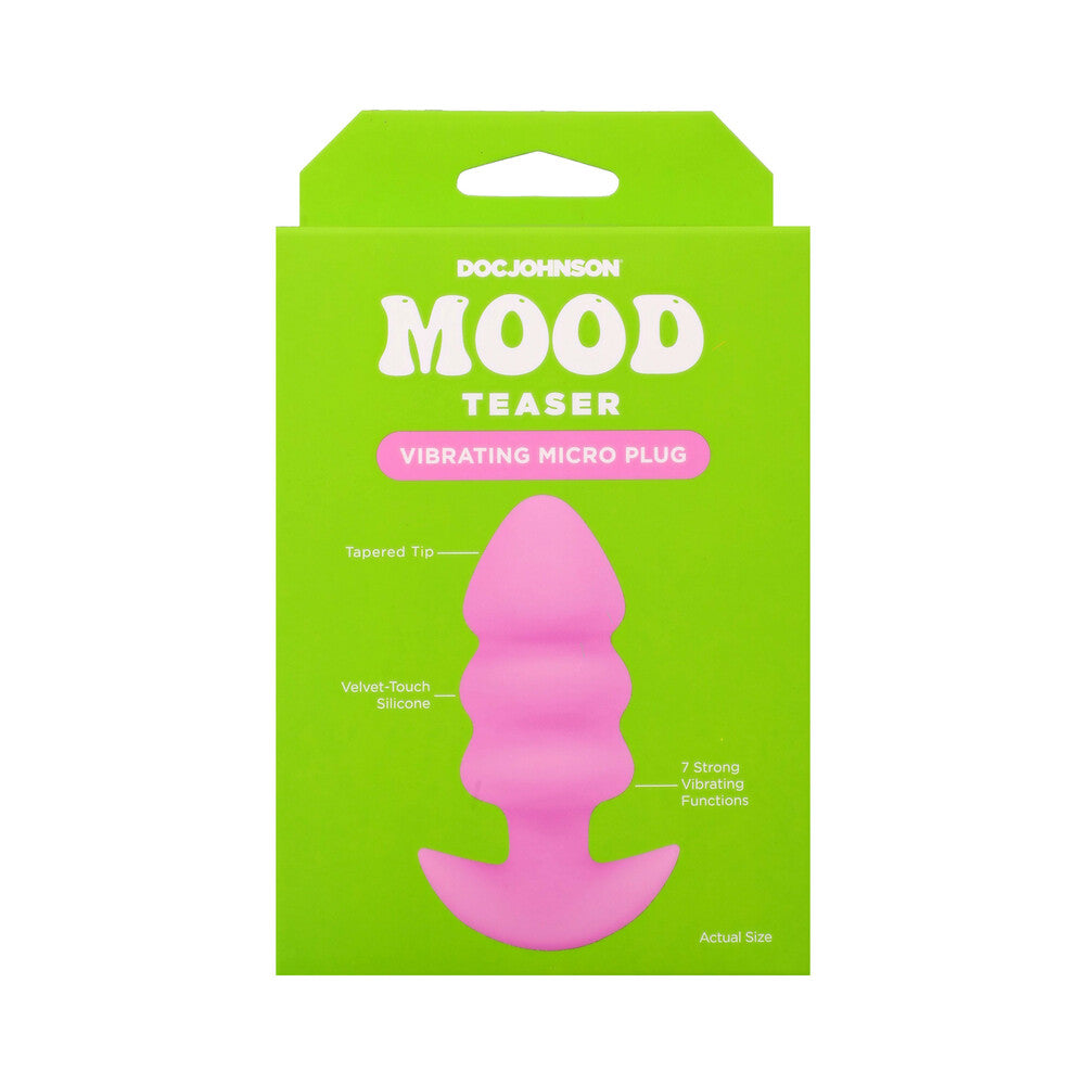 DOC JOHNSON - MOOD TEASER VIBRATING MICRO PLUG PINK