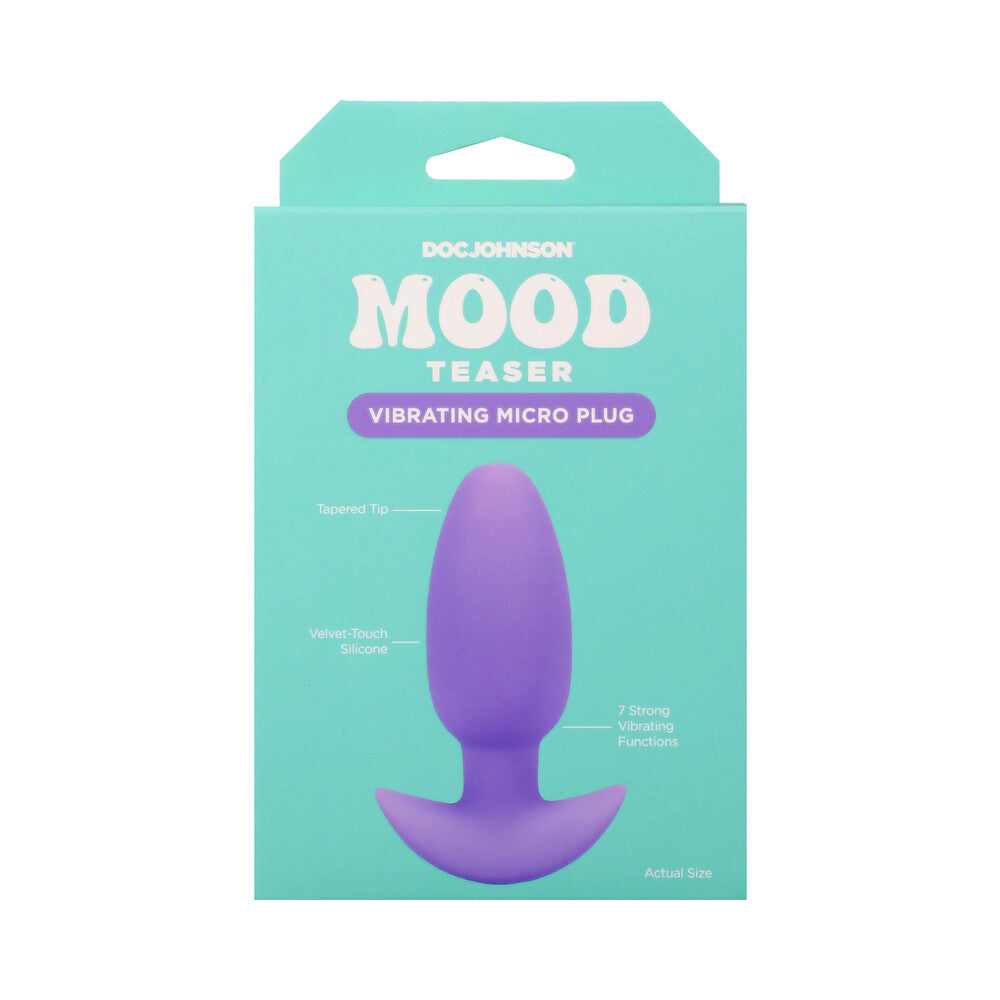 DOC JOHNSON - MOOD TEASER VIBRATING MICRO PLUG LAVENDER