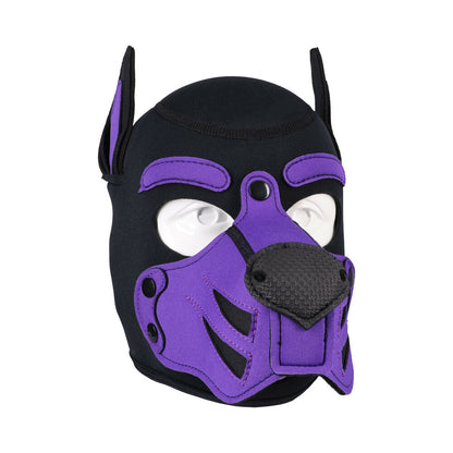 DOC JOHNSON - MERCI PUPPY HOOD NEOPRENE VIOLET/BLACK