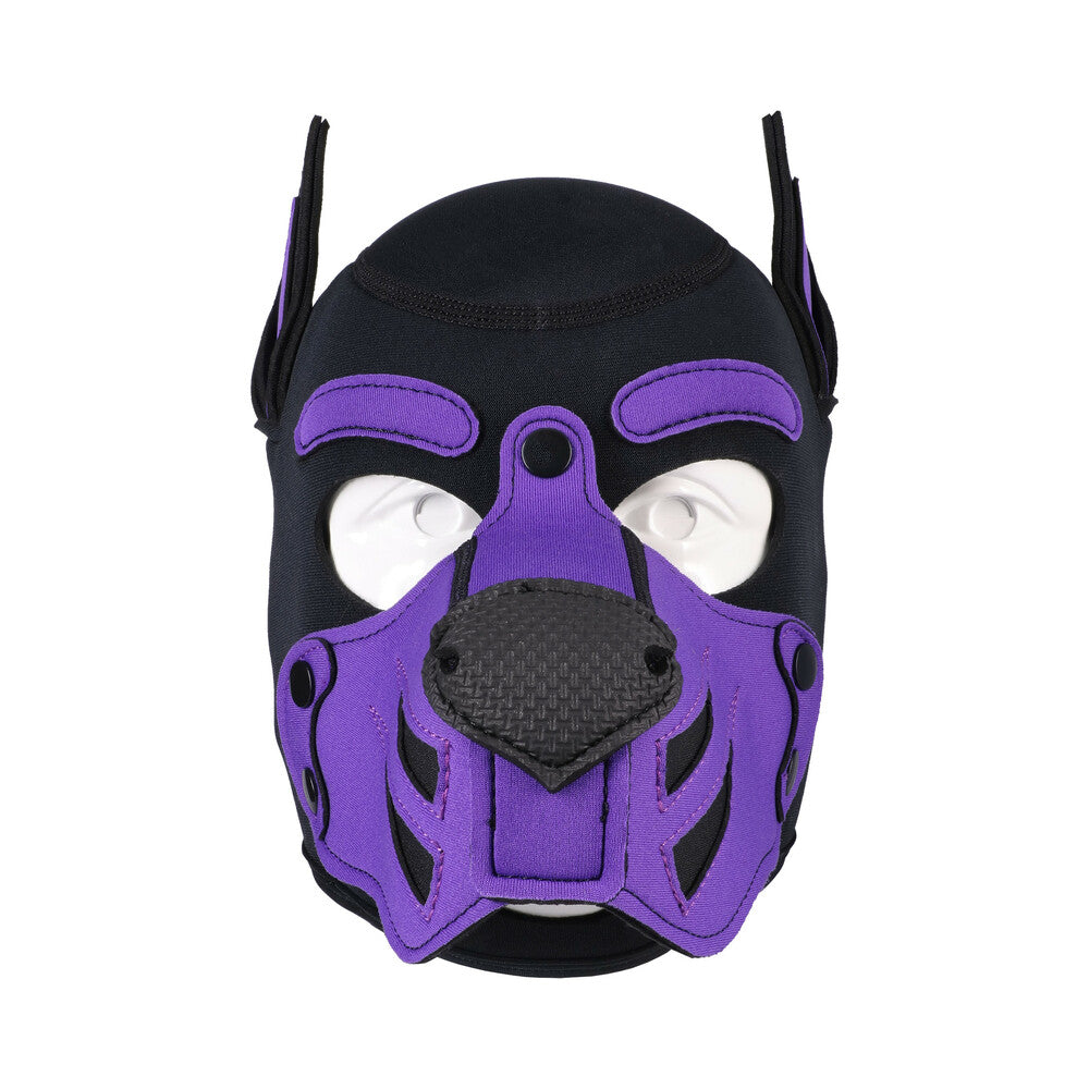DOC JOHNSON - MERCI PUPPY HOOD NEOPRENE VIOLET/BLACK