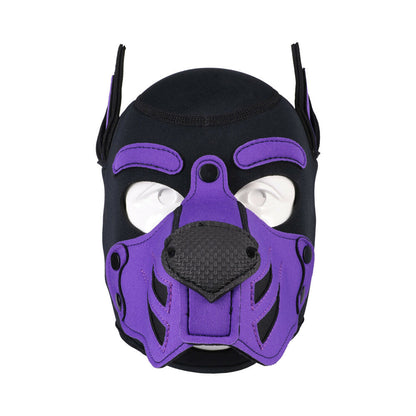DOC JOHNSON - MERCI PUPPY HOOD NEOPRENE VIOLET/BLACK