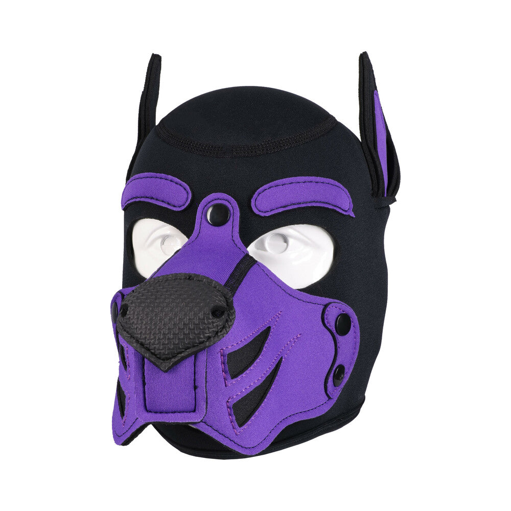 DOC JOHNSON - MERCI PUPPY HOOD NEOPRENE VIOLET/BLACK