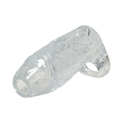 DOC JOHNSON - TITANMEN COCK SLEEVE WITH BALL STRAP 6 IN. CLEAR