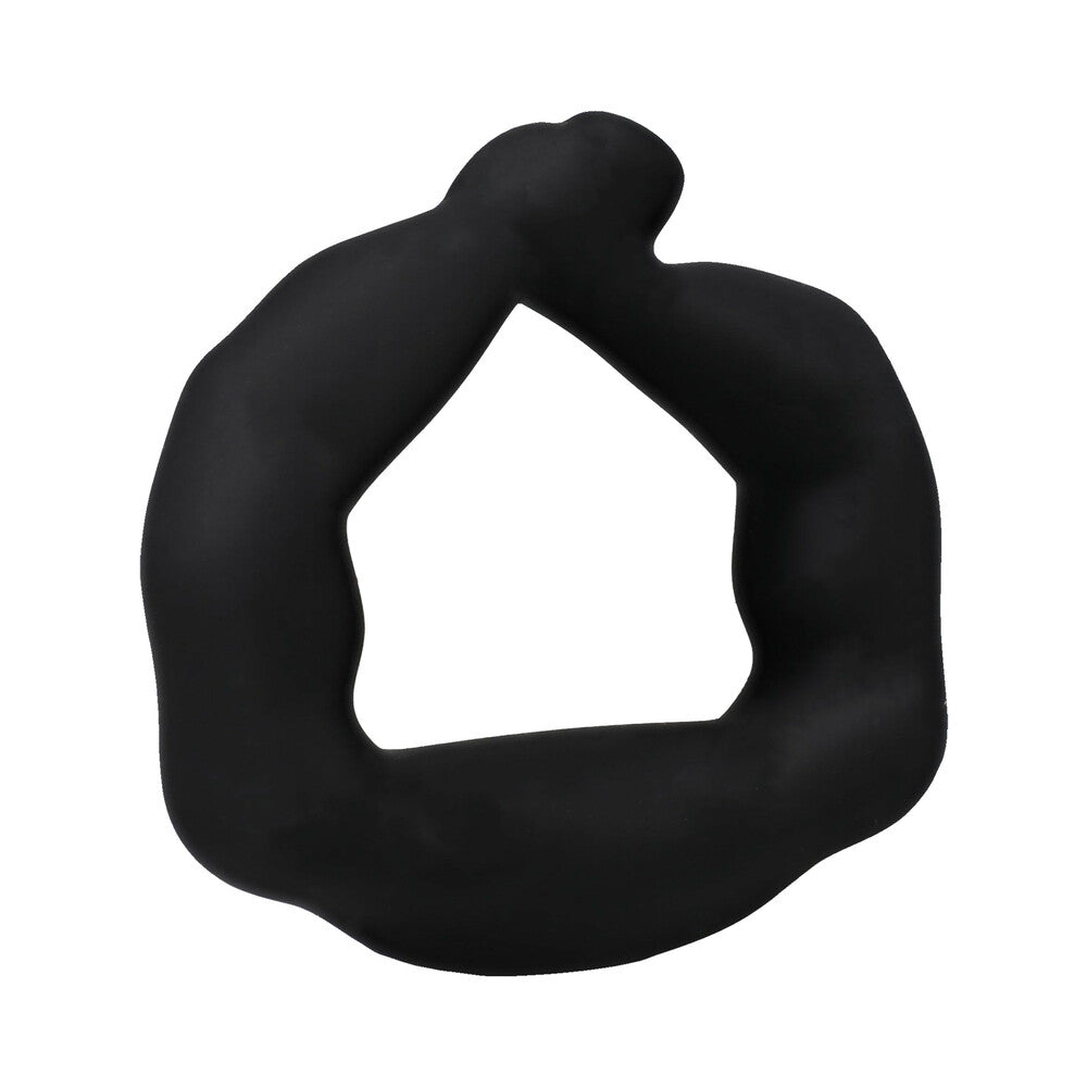 DOC JOHNSON - TITANMEN MUSCLE BOUND COCK RING 32MM BLACK
