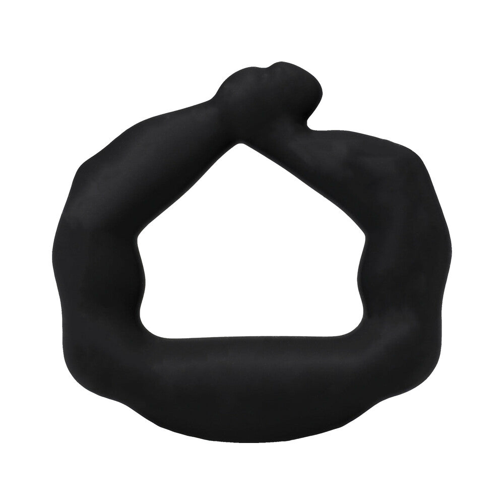DOC JOHNSON - TITANMEN MUSCLE BOUND COCK RING 32MM BLACK