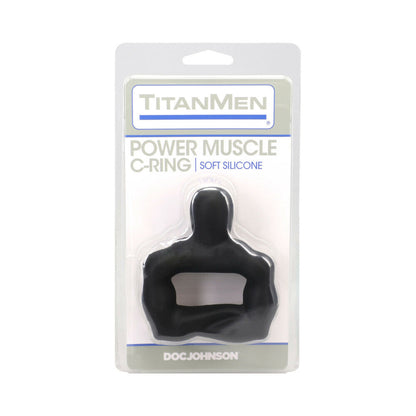 DOC JOHNSON - TITANMEN POWER MUSCLE COCK RING 42MM BLACK