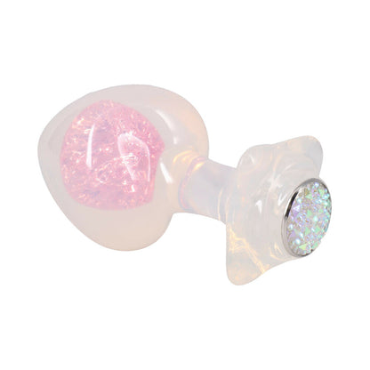 DOC JOHNSON - BOOTY BLING JEWELED WEARABLE SILICONE PLUG LARGE TRANSLUCENT