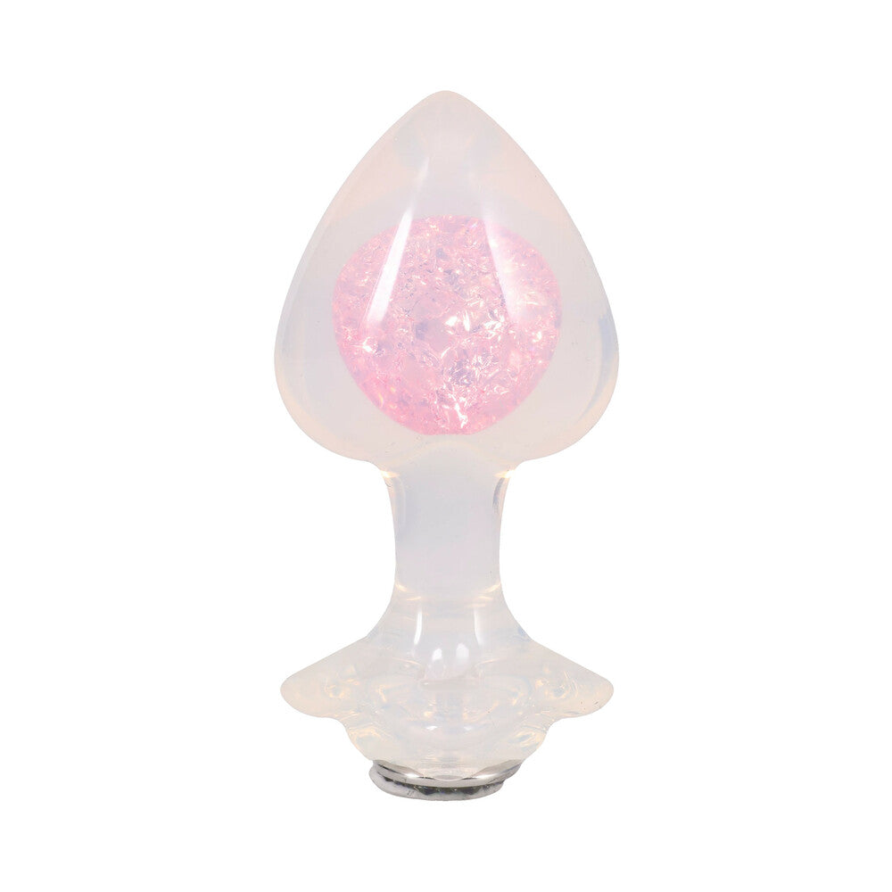 DOC JOHNSON - BOOTY BLING JEWELED WEARABLE SILICONE PLUG LARGE TRANSLUCENT