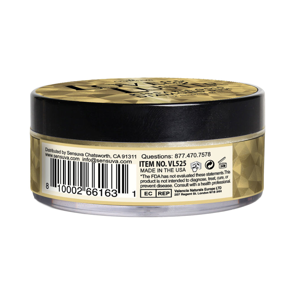 SENSUVA - LOVE & LUSTER KISSABLE DIAMOND DUST 2 OZ. JAR GOLD