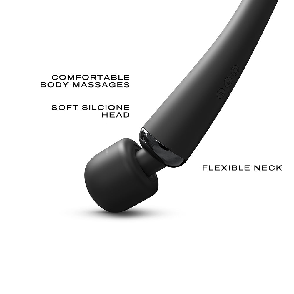 LOVELY PLANET - DORCEL MEGAWAND RECHARGEABLE WAND BLACK