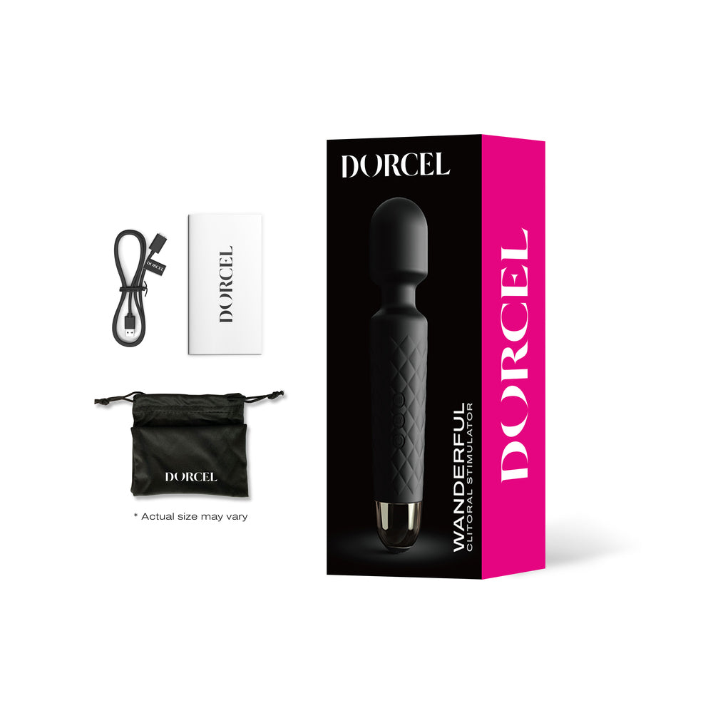 LOVELY PLANET - DORCEL WANDERFUL RECHARGEABLE WAND BLACK