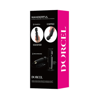 LOVELY PLANET - DORCEL WANDERFUL RECHARGEABLE WAND BLACK
