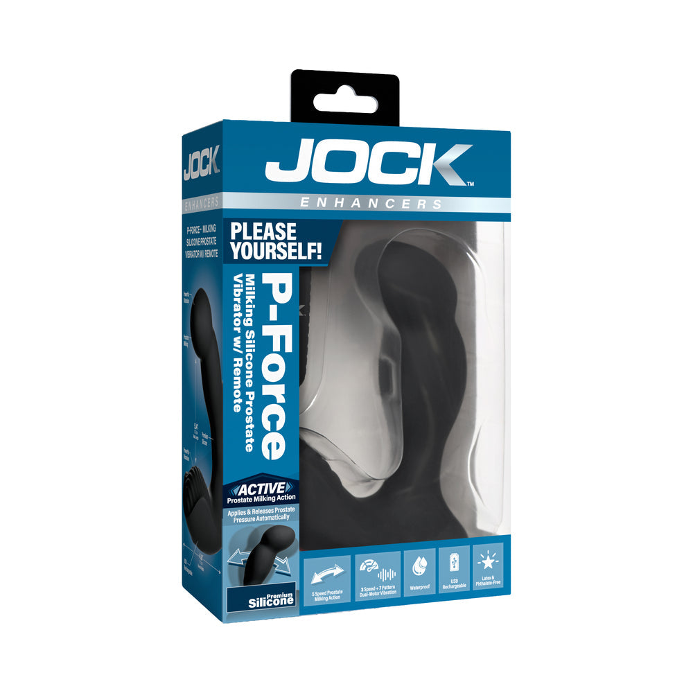 CURVE NOVELTIES - JOCK ENHANCERS P-FORCE MILKING SILICONE PROSTATE VIBRATOR WITH REMOTE