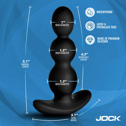 CURVE NOVELTIES - JOCK ENHANCERS GYRO-X GYRATING & VIBRATING SILICONE BUTT PLUG
