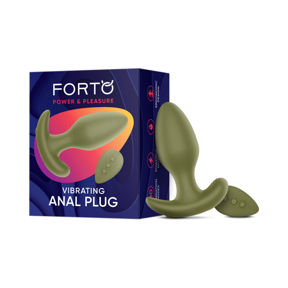 FORTO - VIBRATING ANAL PLUG GREEN