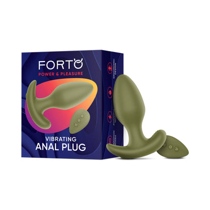 FORTO - VIBRATING ANAL PLUG GREEN