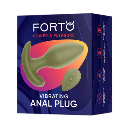 FORTO - VIBRATING ANAL PLUG GREEN
