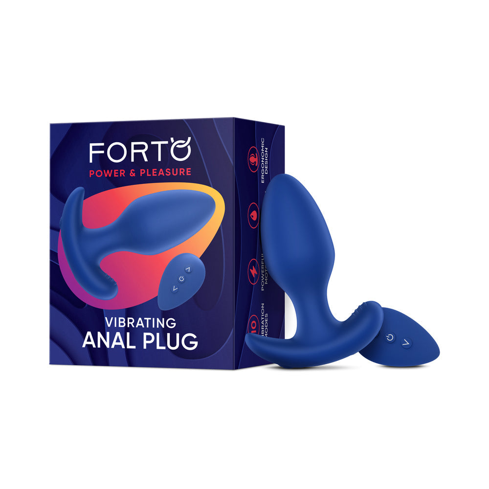 FORTO - VIBRATING ANAL PLUG BLUE
