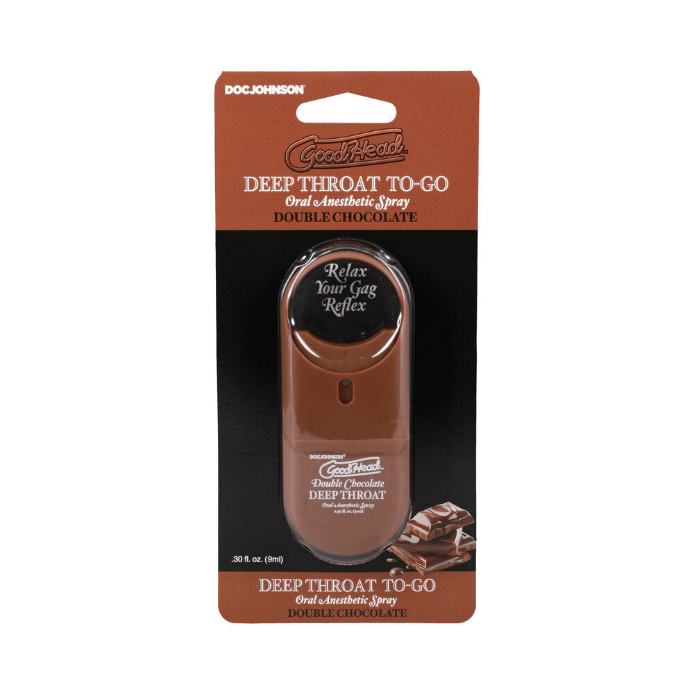 DOC JOHNSON - GOODHEAD DEEP THROAT SPRAY TO-GO DOUBLE CHOCOLATE .30 OZ.