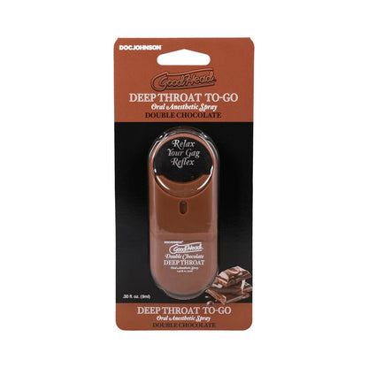 DOC JOHNSON - GOODHEAD DEEP THROAT SPRAY TO-GO DOUBLE CHOCOLATE .30 OZ.