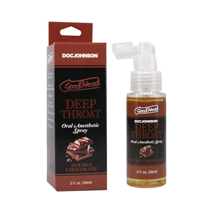DOC JOHNSON - GOODHEAD DEEP THROAT SPRAY DOUBLE CHOCOLATE 2 OZ.