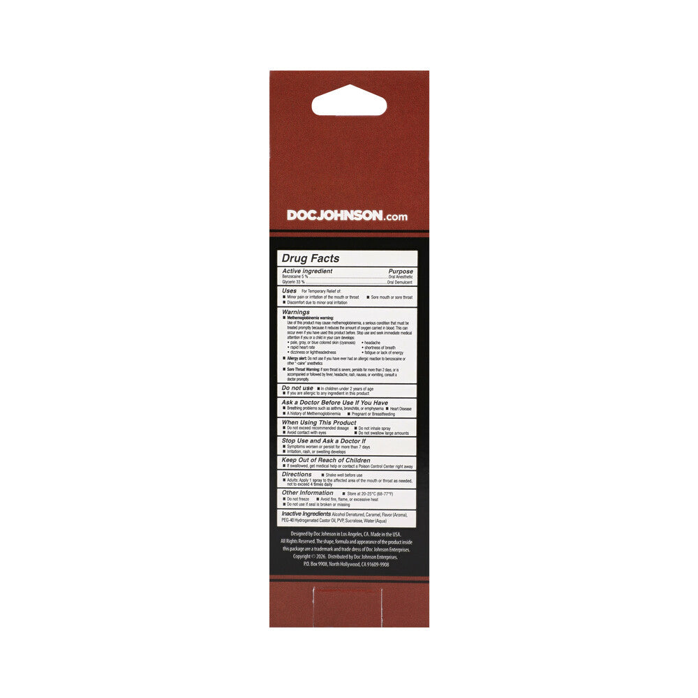DOC JOHNSON - GOODHEAD DEEP THROAT SPRAY DOUBLE CHOCOLATE 2 OZ.
