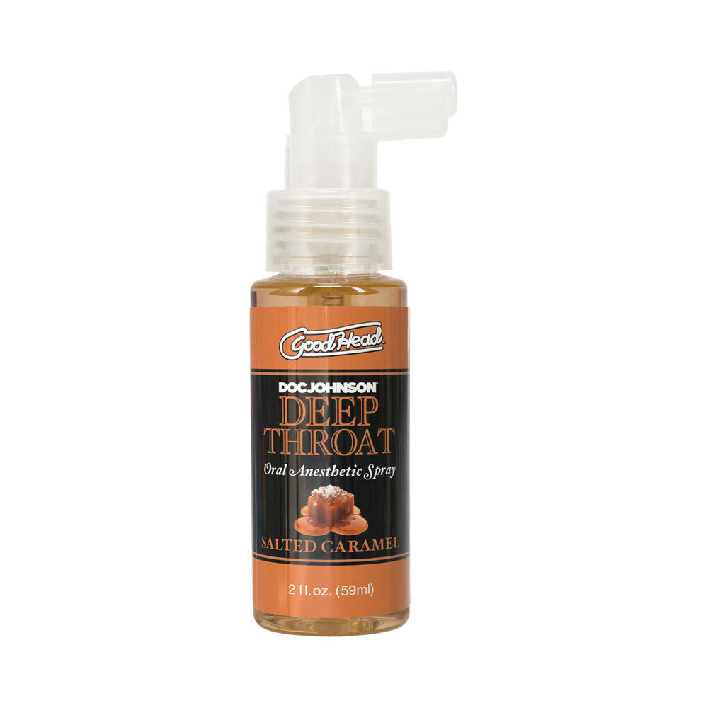 DOC JOHNSON - GOODHEAD DEEP THROAT SPRAY SALTED CARAMEL 2 OZ.