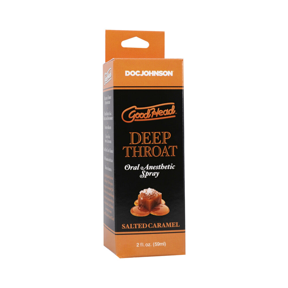 DOC JOHNSON - GOODHEAD DEEP THROAT SPRAY SALTED CARAMEL 2 OZ.
