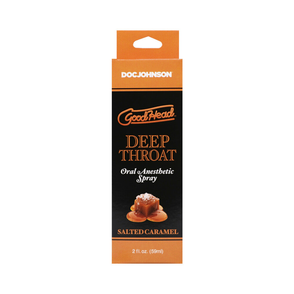 DOC JOHNSON - GOODHEAD DEEP THROAT SPRAY SALTED CARAMEL 2 OZ.