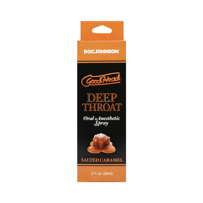 DOC JOHNSON - GOODHEAD DEEP THROAT SPRAY SALTED CARAMEL 2 OZ.