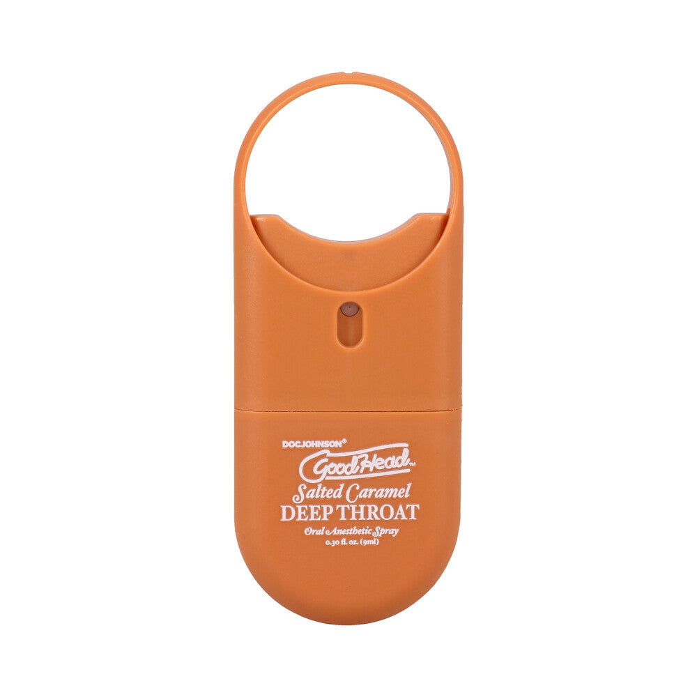 DOC JOHNSON - GOODHEAD DEEP THROAT SPRAY TO-GO SALTED CARAMEL .30 OZ.