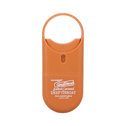 DOC JOHNSON - GOODHEAD DEEP THROAT SPRAY TO-GO SALTED CARAMEL .30 OZ.