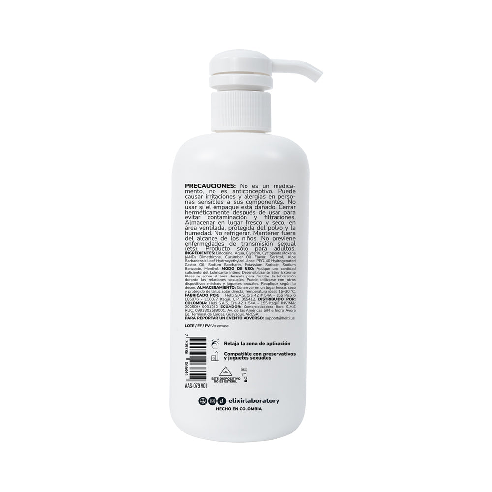 ELIXIR - ANESTY ANAL DESENSITIZING LUBRICANT 500ML (17 FLOZ)