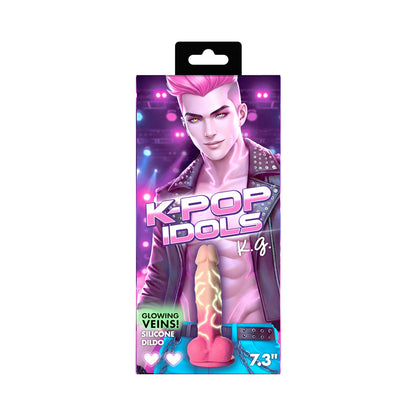 XR BRANDS - K-POP IDOLS K.G. SILICONE DILDO WITH BALLS